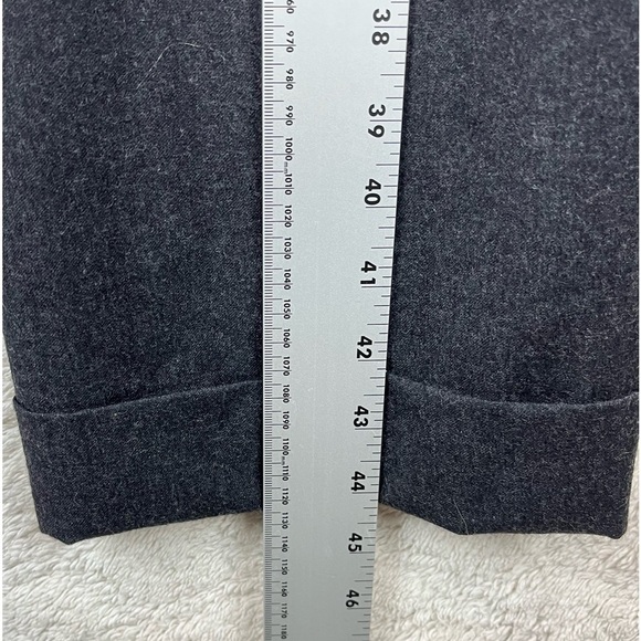 J. CREW 100% Wool Charcoal Dress Trouser Pants Size 12 Career Wear Professional - Picture 10 of 13